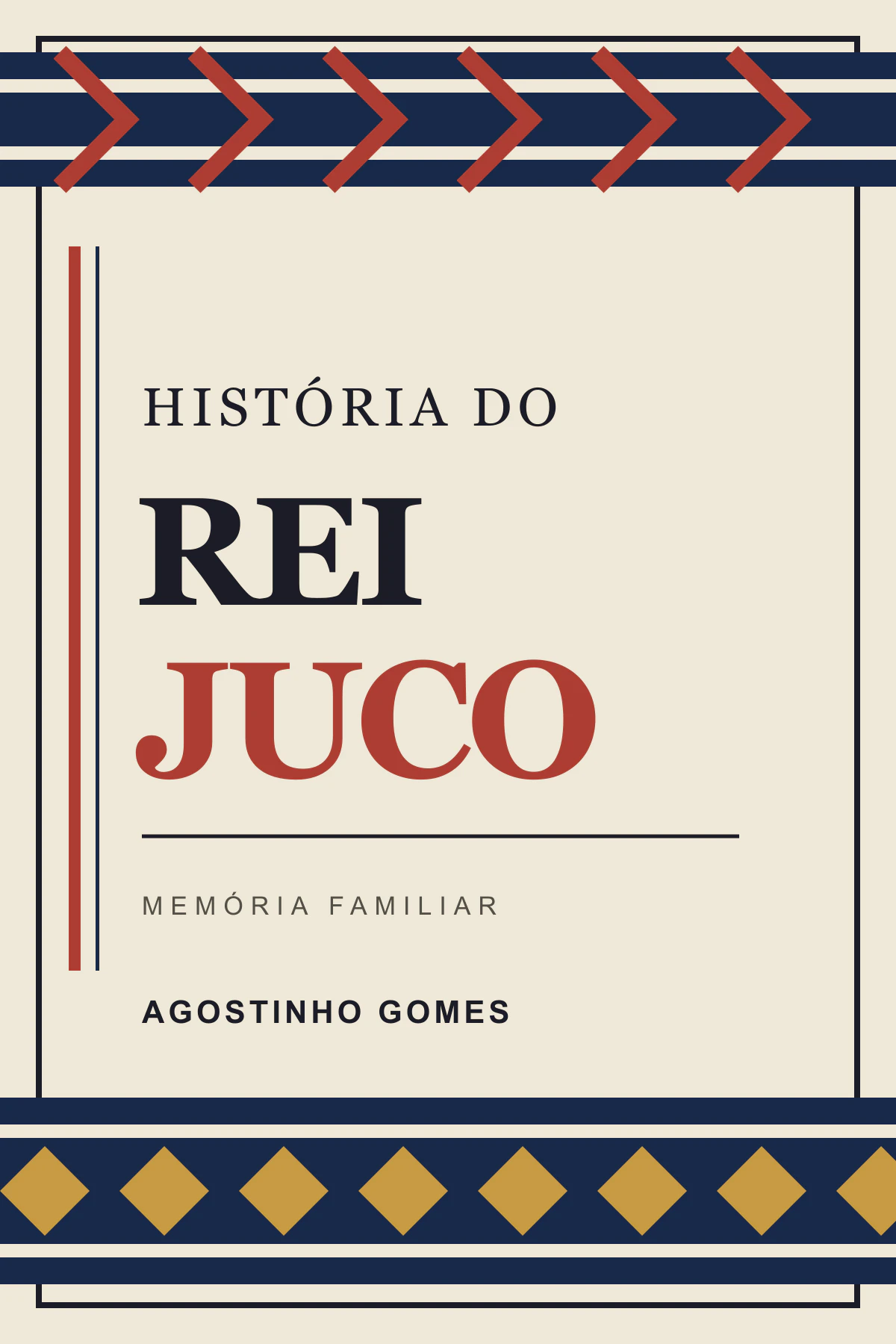 Cubierta gráfica original de História do Rei Juco de Agostinho Gomes